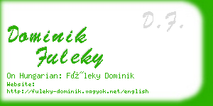 dominik fuleky business card